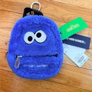 Sesame Street Fuzzy Blue Kids Golf Ball Bag